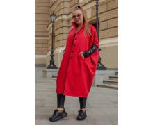 пальто женский Lavida, модель 8191 red батал демисезон
