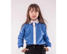блузка детская Anetta, модель 099 синий демисезон