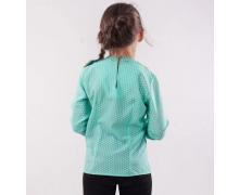 блузка детская Anetta, модель 16 бирюзовый демисезон