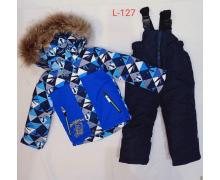 костюм детский Malibu2, модель L127 blue-black зима