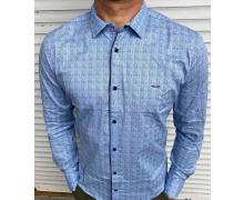 рубашка мужская Nik, модель S2125 blue демисезон
