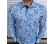 Рубашка мужская Nik, модель S2231 blue батал демисезон