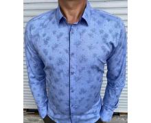 Рубашка мужская Nik, модель S2241 blue батал демисезон