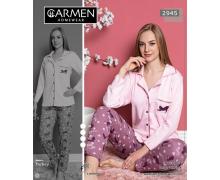 пижама женская Romeo life, модель 2945 pink-wine демисезон