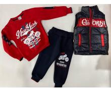 костюм спорт детский Baby Boom, модель 5551 red зима