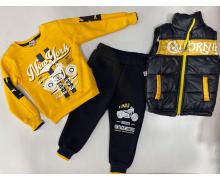 костюм спорт детский Baby Boom, модель 5551 yellow зима