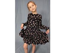 платье детская БЭМБИ, модель B108 black демисезон