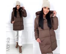 куртка женская Monika, модель 9109 (42-48) brown зима