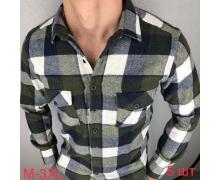 рубашка мужская Надийка, модель R01-33 khaki зима