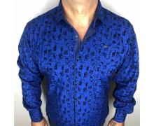 рубашка мужская Надийка, модель R01-2 blue демисезон