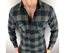 рубашка мужская Надийка, модель R01-33 khaki зима