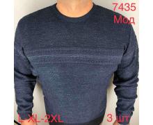 свитер мужской Надийка, модель 7435 d.blue зима