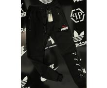штаны спорт мужские Alex Clothes, модель A2393 black зима