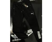 штаны спорт мужские Alex Clothes, модель A2420 black зима