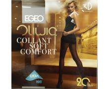 колготы женские Tights, модель Egeo lycra 3D 20 den black демисезон