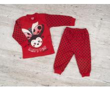 пижама детская OL, модель 301019 red демисезон