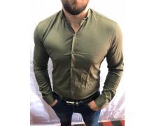 рубашка мужская Yulichka, модель 3185 хаки демисезон