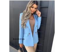 пиджак женский Bodrova, модель 713 голубой демисезон