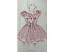 Платье детская Wikki, модель Q001-14 brown лето