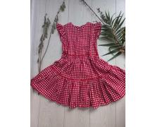 Платье детская Wikki, модель Q002-1 red лето