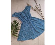 Платье детская Wikki, модель Q01-4 blue лето