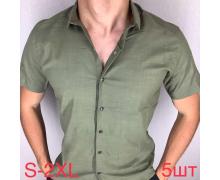 рубашка мужская Надийка, модель Y1720 khaki лето