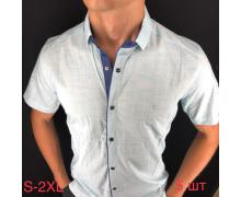 рубашка мужская Надийка, модель Y1724 l.blue лето