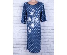 платье женский Mooz, модель П028 лилия синий демисезон
