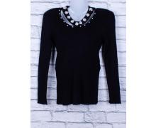 свитер женский Шаолинь, модель 051 черный демисезон