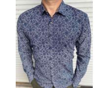 Рубашка мужская Nik, модель S3033 blue демисезон