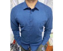 Рубашка мужская Nik, модель S3184 blue демисезон