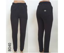 штаны спорт женские MSO, модель 8040 black зима