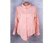 рубашка женская Lulu, модель 35009 персиковый демисезон
