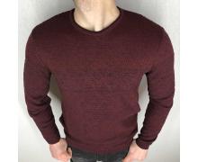 свитер мужской Надийка, модель 1311 бордовый демисезон