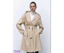 Пальто женский JM, модель 7044 beige демисезон