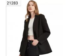 Пиджак женский JM, модель 21283 black демисезон