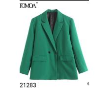 пиджак женский JM, модель 21283 green демисезон