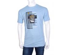 футболка мужская Naser, модель 2000 l.blue лето