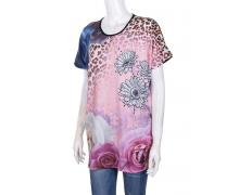 футболка женская Flora, модель Tuist 14 pink лето