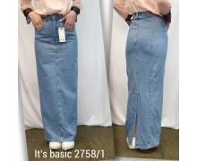 юбка женская Jeans Style, модель 2758-1 l.blue лето