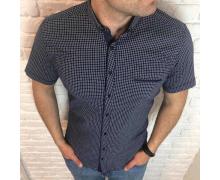 Рубашка мужская Надийка, модель 1705-25 бирюзовый т.синвставка лето