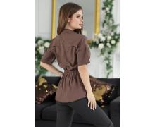 блузка женская Faer, модель 188 brown лето