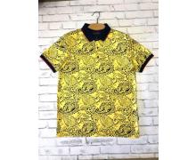 футболка мужская Caporicco, модель 1717 yellow лето