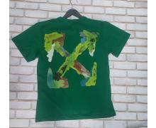 футболка мужская Benno, модель 446 green лето