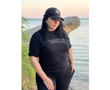 футболка женская Ledi-Sharm, модель 5011 black лето