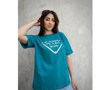 футболка женская Ledi-Sharm, модель 5017 blue лето