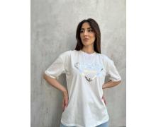 футболка женская Ledi-Sharm, модель 5018 white лето