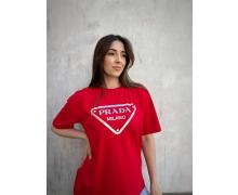 футболка женская Ledi-Sharm, модель 5022 red лето