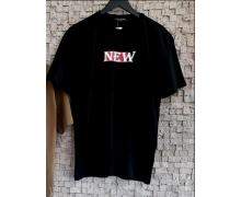 футболка мужская Benno, модель 405 black лето