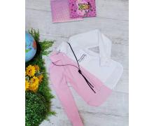 Блузка детская Delfinka, модель 351 pink демисезон